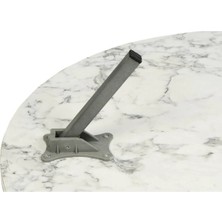 Alesta Life 80  cm  Beyaz Katlanabilir Metal Ayaklı Yer Sofrası | Hamur Açma Tahtası | Oyun Masası - 21  cm  Yükseklik