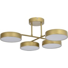 Aria Modern Tasarım Salon Yatak Odası Mutfak Beyaz Işık Ledli Eskitme Renk 4 Lü LED Avize