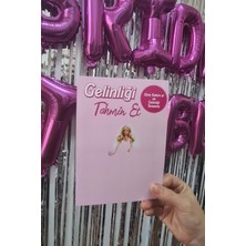 Gelinliği Tahmin Et Oyun Çizim Kartı 5'li - Bekarlığa Veda Partisi Oyun Kartı