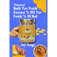 Thracenut Ballı Yer Fıstık Ezmesi 300G – Doğal – Şeker Ilavesiz – Katkısız – Sürülebilir (%90 Yer Fıstığı %10 Bal)