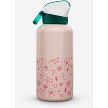 Decathlon Çocuk Outdoor Pipetli Alüminyum Matara - 0,6 L - Pembe - 500