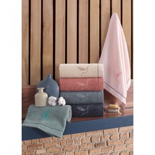 Newhome Anka Kuş 6 Lı 50X90 %100 Pamuk El ve Yüz Havlusu