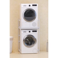 Çamaşır Makinası ve Kurutma Makinası Rafı Çamaşır Makinası Üstü Banyo Düzenleyici Raf