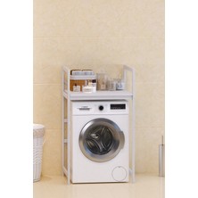 Çamaşır Makinası ve Kurutma Makinası Rafı Çamaşır Makinası Üstü Banyo Düzenleyici Raf