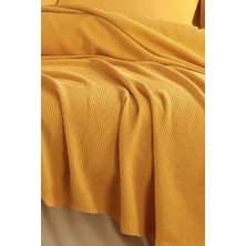 Ecocel Pike Örtü Çift Kişilik 200 x 230 cm  Karde Hardal