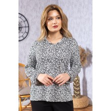 Yeni Model Yüksek Kalite Orta Yaş Anne Penye Bluz 6515