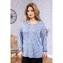 Kadın Yeni Model Yüksek Kalite Orta Yaş Anne Penye Bluz 6525