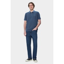 Ucla Gerard Lacivert Polo Yaka Nakışlı Standard Fit Erkek Tshirt