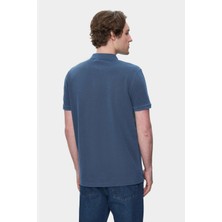 Ucla Gerard Lacivert Polo Yaka Nakışlı Standard Fit Erkek Tshirt