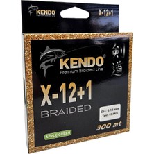 Kenndo  X-12+1 Braided 300M Apple Green Örgü Ip