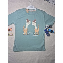 Baskılı  Unisex  Çocuk  Tshırt Pool Marka %100 Pamuklu   Günlük  Kullanımauygun