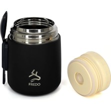 FREDO Bebek Mama Kabı & Yemek Saklama Termosu, Mug - 8 Saat Sıcak, 12 Saat Soğuk Tutma 500 ml