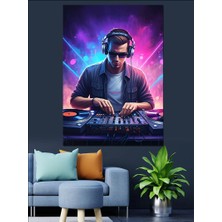 Dj Adam Dekoratif Kanvas - Mdf Ahşap Tablo