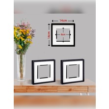 Yapışkanlı Sök-Tak Paspartulu 14 x 14 cm  Pola Kare Fotoğraf Çerçevesi - 3'lü Paket