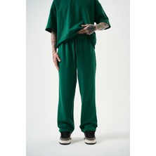 Respire Erkek Basic Baggy Eşofman Altı Su Yeşili