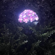 Güneş Enerjili Ortanca Çiçeği Bahçe Balkon Teras Dekoratif LED Aydınlatma Solar Hydrangea Light