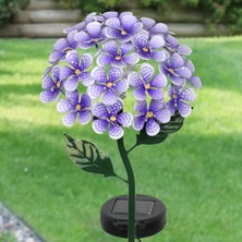 Güneş Enerjili Ortanca Çiçeği Bahçe Balkon Teras Dekoratif LED Aydınlatma Solar Hydrangea Light
