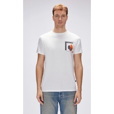 Bad Bear Bain Beyaz Erkek Baskılı Tişört