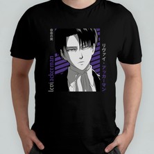 Pixxa Attack On Titan Levi Ackerman Unisex %100 Pamuklu Bisiklet Yaka T-Shirt Model 1