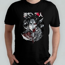 Pixxa Attack On Titan Eren Jaeger Unisex %100 Pamuklu Bisiklet Yaka T-Shirt Model 7