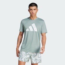 adidas Erkek  Yeşil  T-shirt RUN IT BL TEE M JD2334