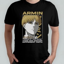 Pixxa Attack On Titan Armin %100 Pamuklu Bisiklet Yaka T-Shirt Model 1