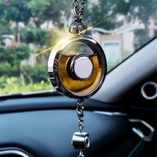 Türk Bayrağı Araç Kokusu Premium Çelik Araba Kokusu Kavun Koku 5ml Araç Koku Kolye