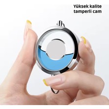 Türk Bayrağı Araç Kokusu Premium Çelik Araba Kokusu Kavun Koku 5ml Araç Koku Kolye