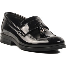 Siyah Rugan Erkek Çocuk Klasik Ayakkabı 3040 F