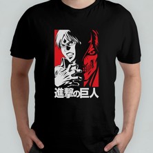 Pixxa Attack On Titan Eren Jaeger Unisex %100 Pamuklu Bisiklet Yaka T-Shirt Model 11