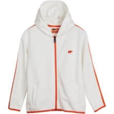 Bad Bear Darrel Full-Zip Beyaz Çocuk Kapüşonlu Sweatshirt