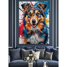 Renkli Kurt Dekoratif Kanvas - Mdf Ahşap Tablo