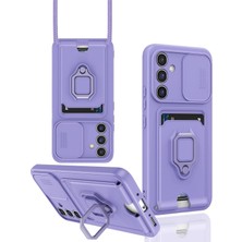 Samsung Galaxy A56 Kamera Korumalı Standlı Kartlıklı Azn-Zuma