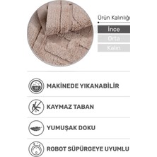 Bath Antibakteriyel Banyo Paspası 80 x 50 | Kaymaz Tabanlı, Yıkanabilir, Tüylenme Yapmaz