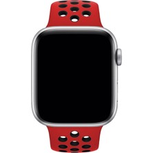 Apple Watch Series 2 42 mm Fileli Kordon Kırmızı-Siyah