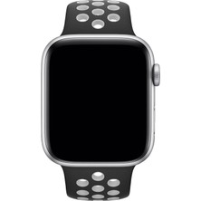 Apple Watch Series 9 41 mm Fileli Kordon Siyah-Beyaz