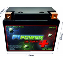 Ultimate+ Compact 12V5,2AH Lifepo4 Lityum Motosiklet Aküsü