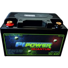 Quantum 12V8AH Lithium Lifepo4 Lityum Motosiklet Aküsü