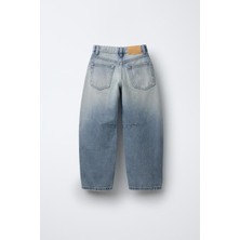 Unisex Çocuk Baggy Denim Pantolon