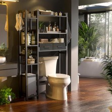 Klozet Çamaşır Makinası Kurutma Makinası Üstü Raf Organizer Banyo Düzenleyici