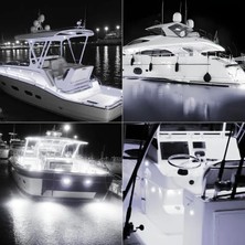 Sareli Marine Tekne 6 Led Güverte Zemin Merdiven Aydınlatma Lambası Beyaz
