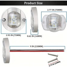 Sareli Marine Tekne 6 Led Güverte Zemin Merdiven Aydınlatma Lambası Beyaz