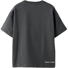 Kız Çocuk Sloganlı Işlemeli T-Shirt