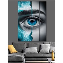 Buz Göz Dekoratif Kanvas - Mdf Ahşap Tablo