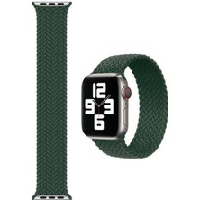 Apple Watch 7 45 mm Tek Parça Small Hasır Kordon Yeşil