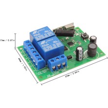 2 Kanal 433MHZ Rf Kablosuz Uzaktan Kumanda Anahtarı On Off AC85V ~ 250V 4 Gang Röle Alıcı ve Verici Akıllı Işık Anahtarı Dıy