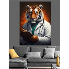 Doktor Kaplan Dekoratif Kanvas - Mdf Ahşap Tablo