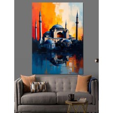 Sultanahmet Camii Yansıması Dekoratif Kanvas - Mdf Ahşap Tablo