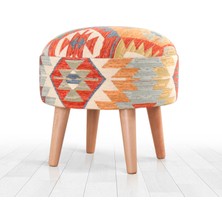 Sefian Kilim Puf - Rustik