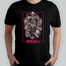 Pixxa Attack On Titan Titans Unisex %100 Pamuklu Bisiklet Yaka T-Shirt Model 1